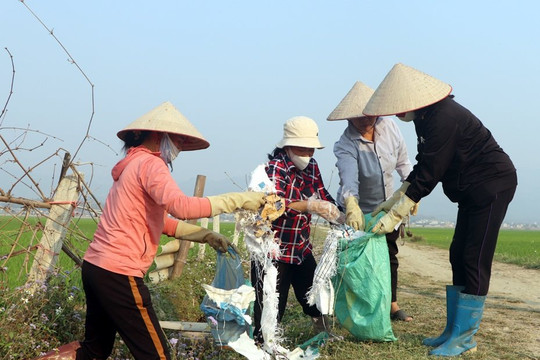 Điện Biên: Phụ nữ lan tỏa phong trào làm sạch đồng ruộng