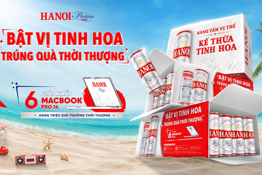 Trải nghiệm hè 2024 cùng Hanoi Premium với Chương trình ''Bật vị tinh hoa - Trúng Quà Thời Thượng"