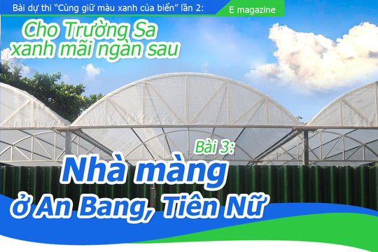 Cho Trường Sa xanh mãi ngàn sau - Bài 3: Nhà màng ở An Bang, Tiên Nữ