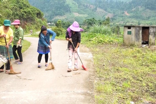 Nà Hẩu tích cực thực hiện tiêu chí môi trường