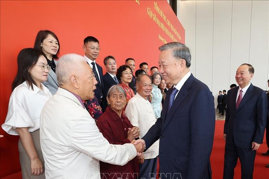 Tổng Bí thư, Chủ tịch nước Tô Lâm gặp gỡ đại diện nhân sĩ hữu nghị Trung Quốc