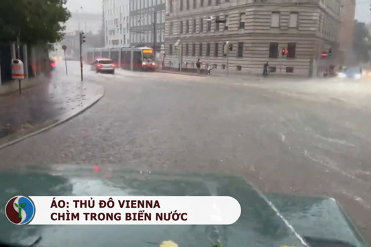 Áo: Thủ đô Vienna chìm trong biển nước