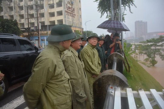 Phó Thủ tướng Lê Thành Long kiểm tra tình hình phòng, chống bão lũ tại Lào Cai