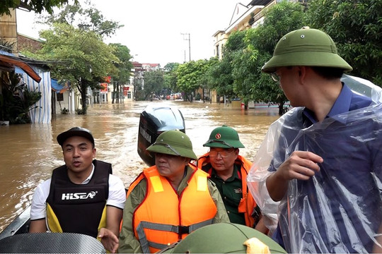 Yên Bái đến sáng 10/9: 07 người chết, 02 người mất tích, nhiều nơi chìm trong biển nước