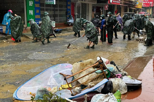 Lạng Sơn: Đảm bảo vệ sinh môi trường sau bão