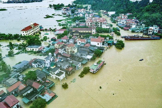 Lũ các sông chính ở Bắc Bộ đang xuống, nhiều vùng giảm ngập trong những ngày tới