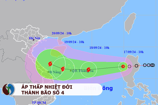 Áp thấp nhiệt đới thành bão số 4