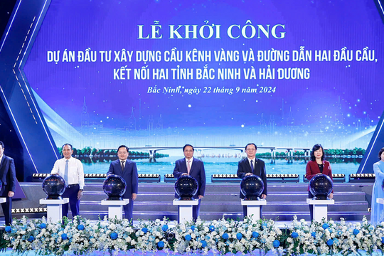 Bắc Ninh: Đồng loạt khởi công hai dự án trọng điểm