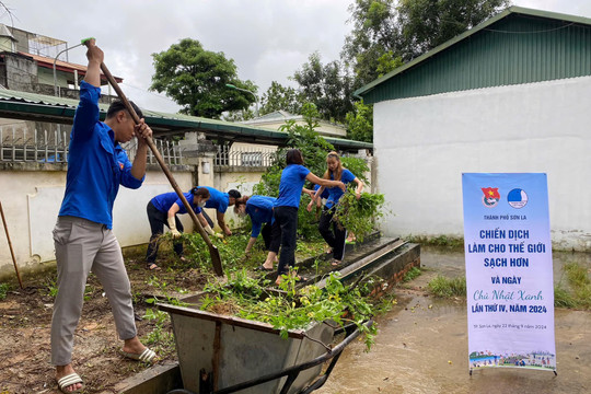 Hơn 3.300 thanh niên Sơn La hưởng ứng Chiến dịch làm cho thế giới sạch hơn 2024