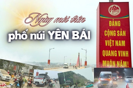 Ngày mới trên Phố núi Yên Bái