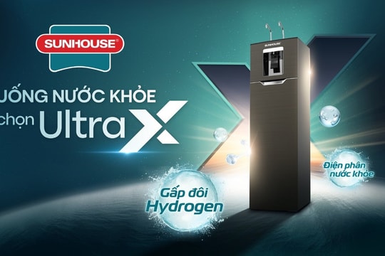 Máy lọc nước SUNHOUSE RO UltraX: Mang đến nguồn nước sạch, giàu Hydrogen