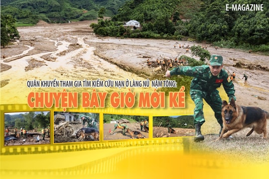 Longform: Quân khuyển tham gia tìm kiếm cứu nạn ở Làng Nủ - Nậm Tông: CHUYỆN BÂY GIỜ MỚI KỂ