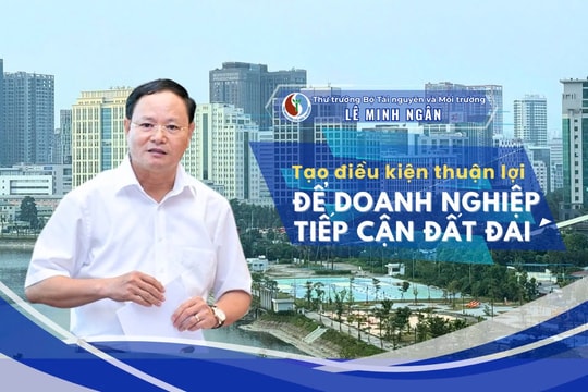 Thứ trưởng Lê Minh Ngân: Tạo điều kiện thuận lợi để doanh nghiệp tiếp cận đất đai