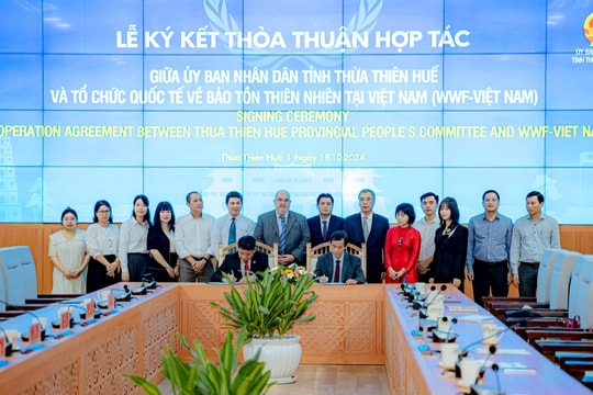 Thừa Thiên - Huế và WWF - Việt Nam ký kết thỏa thuận hợp tác