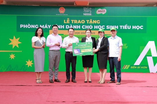 Nestlé MILO trao tặng máy tính cho các trường tiểu học vùng cao, góp phần đa dạng hóa trải nghiệm học tập cho trẻ em và giáo viên