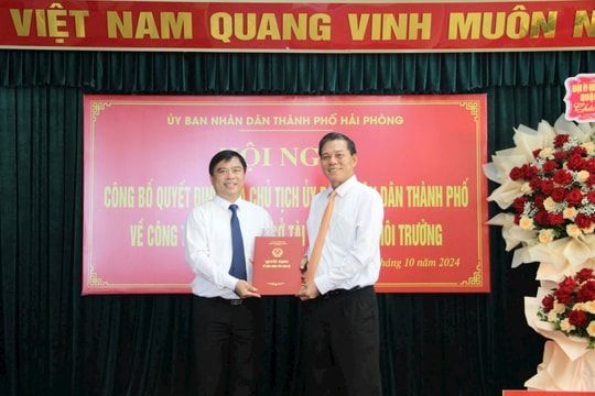 Ông Dương Đình Ổn, Chủ tịch UBND Quận Hải An giữ chức Giám đốc Sở TN&MT TP Hải Phòng