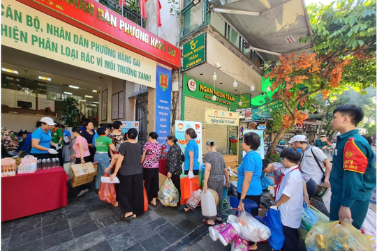 Phân loại rác tại nguồn ở Hàng Bồ, Hàng Gai, Cửa Đông (Quận Hoàn Kiếm - TP Hà Nội): Hiệu quả từ việc phân vai rõ