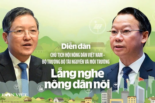 Sắp diễn ra Diễn đàn "Chủ tịch Hội Nông dân Việt Nam - Bộ trưởng Bộ Tài nguyên và Môi trường: Lắng nghe nông dân nói"