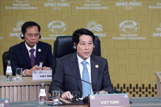 Chủ tịch nước Lương Cường tham dự Đối thoại giữa các Nhà Lãnh đạo APEC và các khách mời