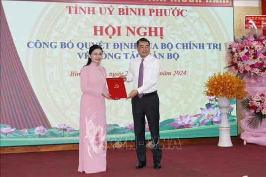 Đồng chí Tôn Ngọc Hạnh được điều động, chỉ định giữ chức Bí thư Tỉnh ủy Bình Phước