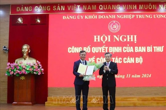 Đồng chí Trần Thắng giữ chức Phó Bí thư Đảng ủy Khối Doanh nghiệp Trung ương