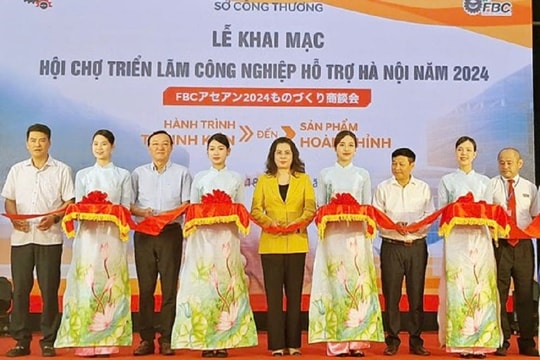 Nhiều nhóm ngành CNHT tham gia Hội chợ triển lãm sản phẩm công nghiệp chủ lực Hà Nội năm 2024