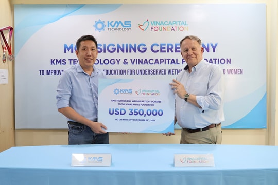 KMS Technology tài trợ 350.000 USD hỗ trợ cho trẻ em và phụ nữ tại Việt Nam