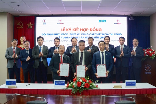 Ký kết gói thầu chính của dự án cấp điện từ lưới điện quốc gia cho huyện Côn Đảo