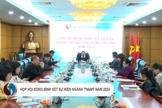 Họp hội đồng bình xét sự kiện ngành TN&MT năm 2024