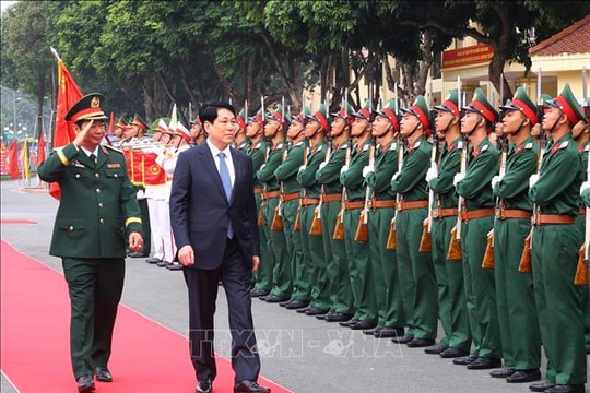 Chủ tịch nước Lương Cường: Xây dựng Quân đoàn 12 'tinh, gọn, mạnh', chủ lực, cơ động chiến lược