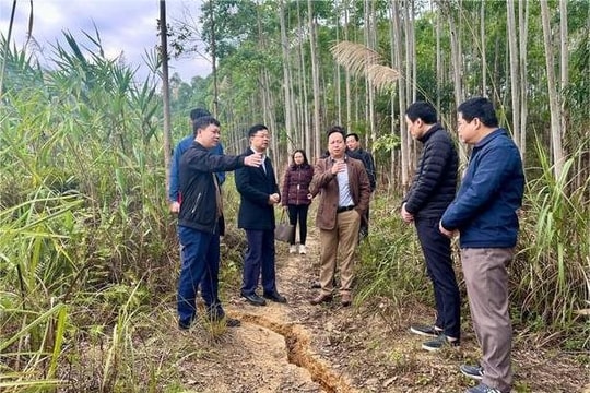 Chợ Đồn (Bắc Kạn): Khẩn trương làm rõ nguyên nhân nứt, sụt lún tại xã Ngọc Phái