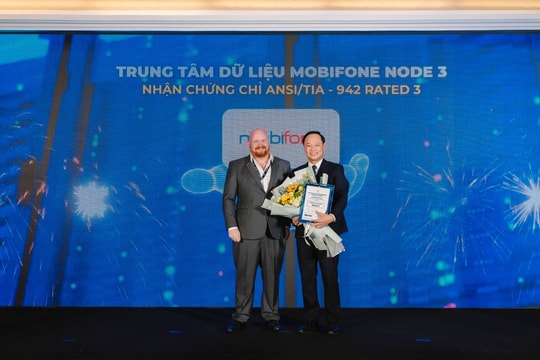 Trung tâm dữ liệu MobiFone Node 3: Nhận chứng chỉ ANSI/TIA-942 Rated 3