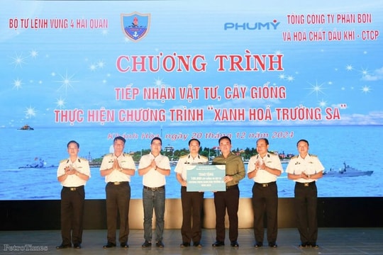 PVFCCo tiếp tục đồng hành cùng chương trình “Xanh hóa Trường Sa”