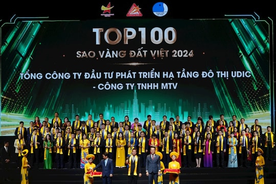 UDIC đoạt danh hiệu TOP 20 Giải thưởng Sao Vàng đất Việt năm 2024