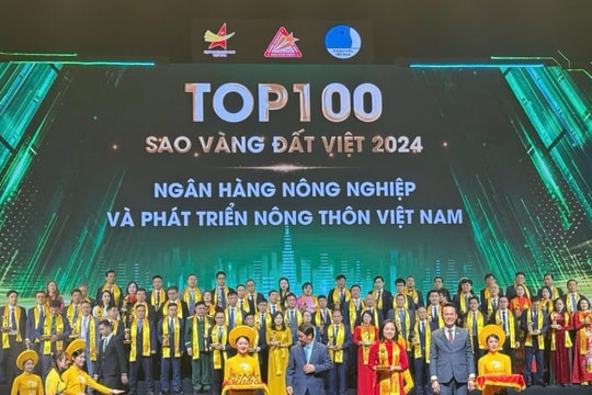 Agribank vinh dự đạt Giải thưởng Sao Vàng đất Việt năm 2024