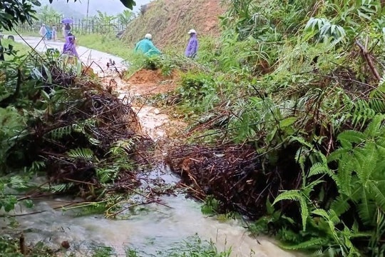 Quảng Ngãi: Lũ trên các sông đang lên, nguy cơ cao bị sạt lở đất, lũ quét và ngập sâu