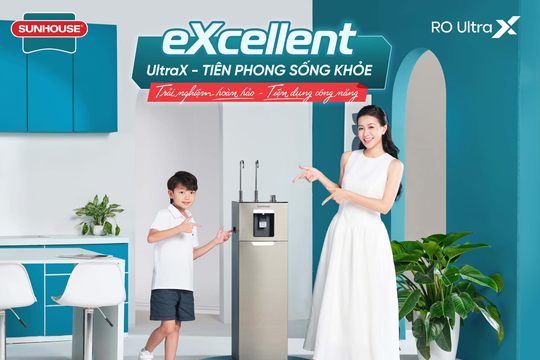 Máy lọc nước RO UltraX Sunhouse lọt top Máy lọc nước xuất sắc nhất năm 2024 của Tech Awards