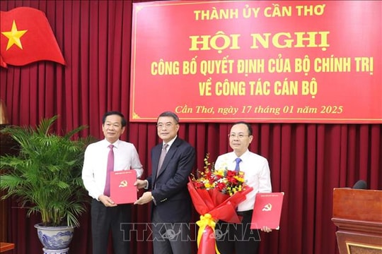 Đồng chí Đỗ Thanh Bình giữ chức Bí thư Thành ủy Cần Thơ