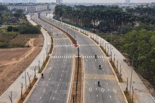 Hà Nội: Khai thác tạm đoạn tuyến đường Lê Quang Đạo kéo dài