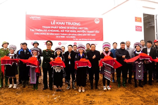 Yên Bái đưa trạm phát sóng Viettel tại huyện Trạm Tấu vào hoạt động