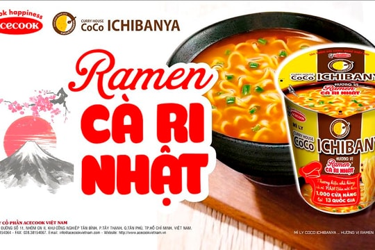 Acecook Việt Nam: Ra mắt sản phẩm mì ly Curry House Coco Ichibanya hương vị Ramen cà ri Nhật