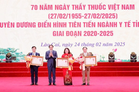 Lào Cai tôn vinh các điển hình tiên tiến của ngành y giai đoạn 2020-2025