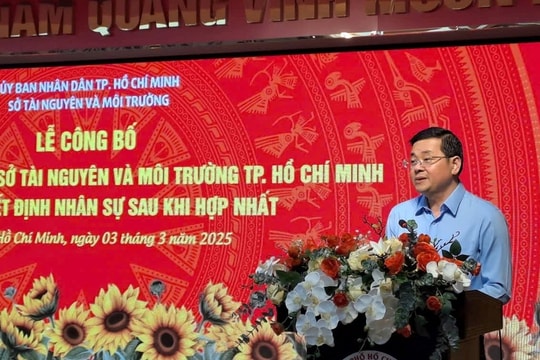 Sở Tài nguyên và Môi trường TP.HCM công bố bộ máy mới sau sáp nhập