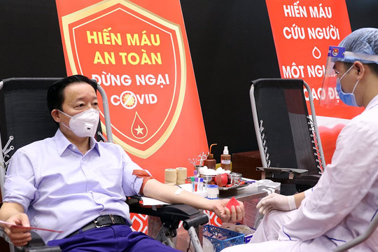Bộ TN&MT hưởng ứng lời kêu gọi của Tổng Bí thư, Chủ tịch nước “Toàn dân tham gia hiến máu tình nguyện”