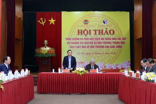 Bộ TN&MT phối hợp với Hội nông dân Việt Nam đưa Luật Bảo vệ môi trường 2020 vào cuộc sống
