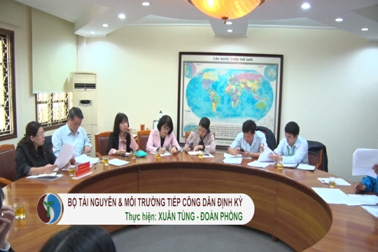 Bộ TN&MT tiếp công dân định kỳ tháng 2/2021