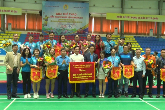 Bế mạc Giải thể thao Công đoàn Viên chức Việt Nam năm 2022
