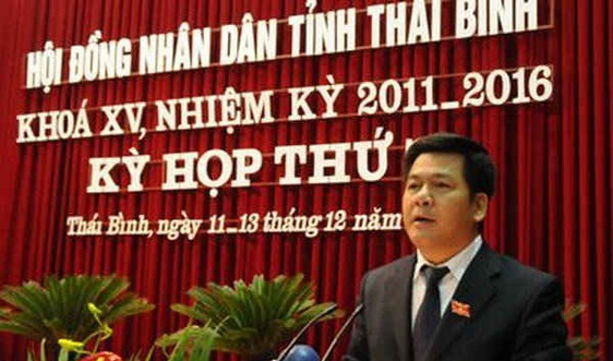 Bầu ông Nguyễn Hồng Diên làm Chủ tịch UBND tỉnh Thái Bình