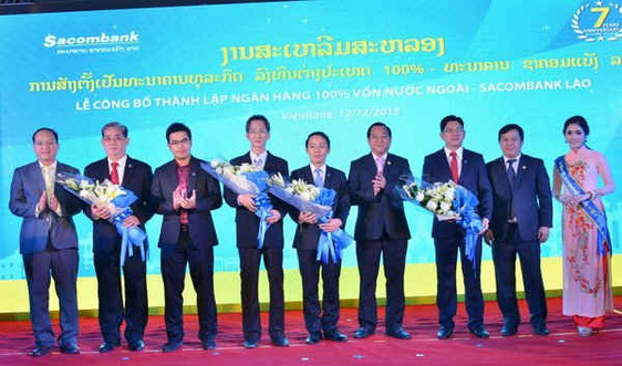 Sacombank ra mắt ngân hàng 100% vốn nước ngoài tại Lào