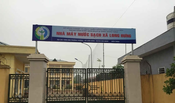 Văn Giang (Hưng Yên): Trạm cấp nước hàng chục tỷ hoạt động cầm chừng